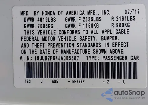 2018 Acura Tlx Tech+A/Tch+Ar from USA, damaged, VIN 19UUB2F64JA005587